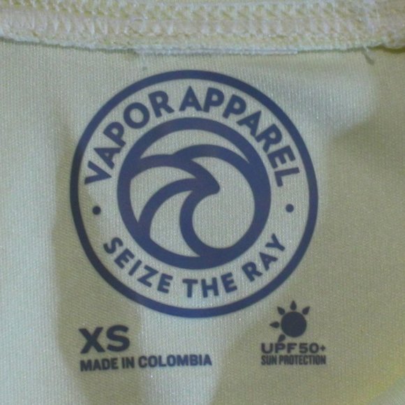 VAPOR APPAREL, SPF 50, LONG SLEEVE T SHIRT, SIZE XS, WAVES ARE FREE - Picture 3 of 4